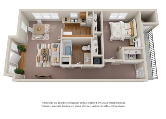 Floor Plan  Attractive apartment homes at Park Place in Birmingham, Alabama
