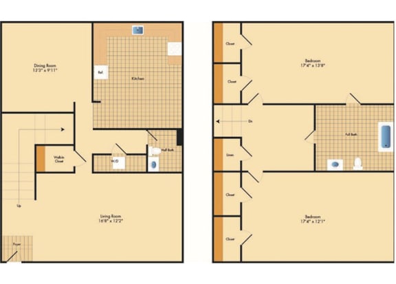 Floor Plan  Luxury 2 bedroom apartments in NJ