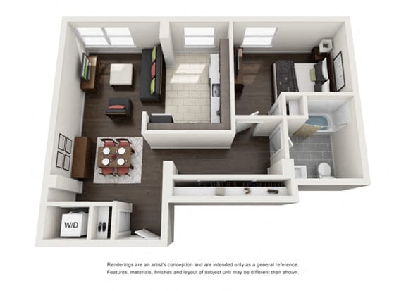Dominion one bedroom floor plan