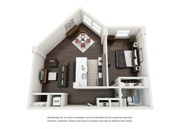Dominion one bedroom floor plan