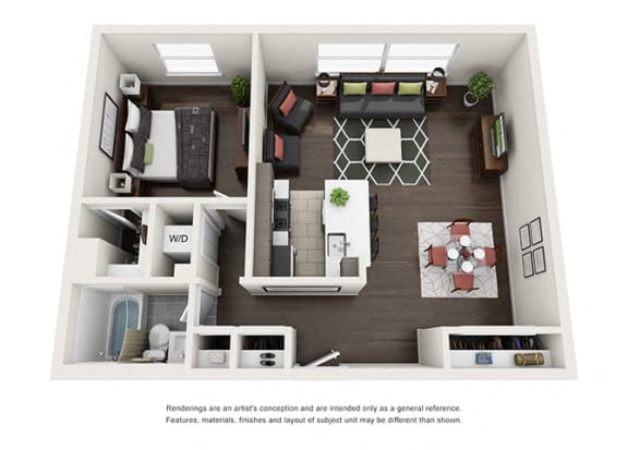 Dominion one bedroom floor plan