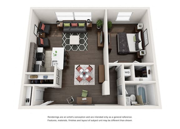Dominion one bedroom floor plan