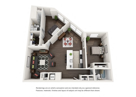 Dominion two bedroom floor plan
