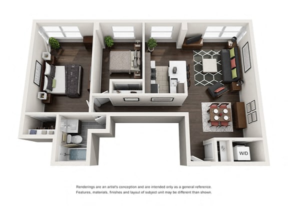 Dominion two bedroom floor plan