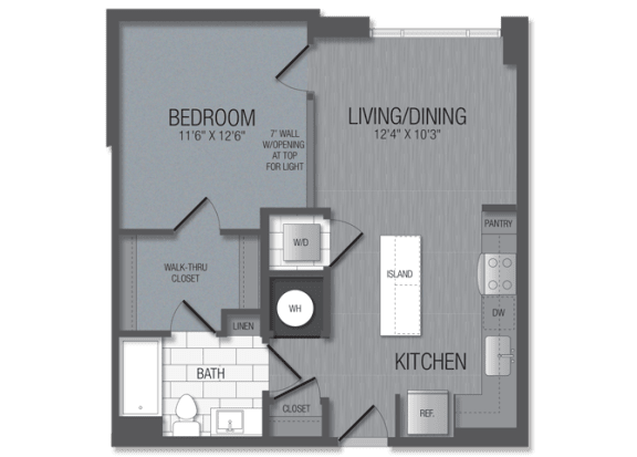 M.1A4M Floor Plan M.1A4M Floor Plan at TENmflats, Columbia, MD