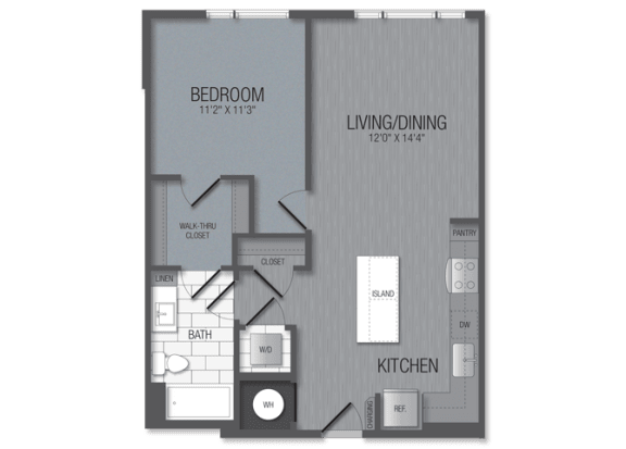 M.1B4A Floor Plan at TENmflats, Maryland, 21044