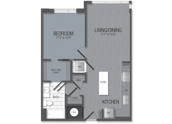 M.1B5A Floor Plan at TENmflats, Columbia, MD