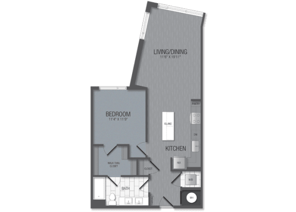 Floor Plan  M.1D2 Floor Plan at TENmflats, Columbia, MD, 21044