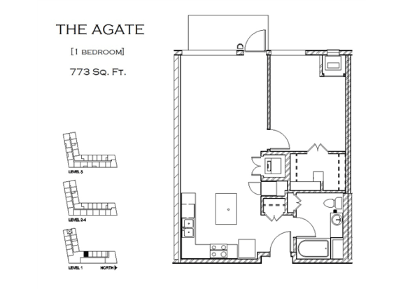 lighthouse loft the agate apartment mn outline