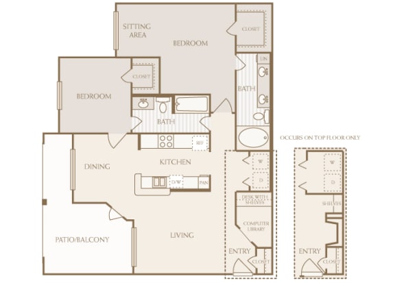 Lodge at Cypresswood - B4 - 2 bedroom - 2 bath