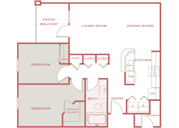 Cordillera Ranch B1 Isadoro 2 bedroom floor plan