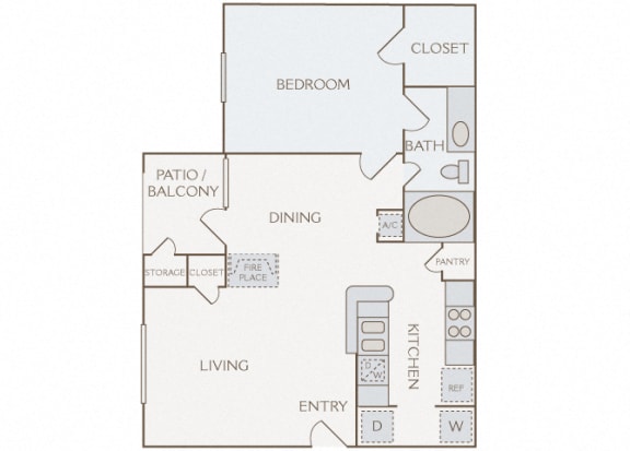 Weston Point - A1 - 1 bed - 1 bath