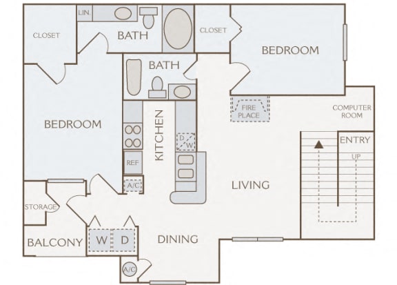 Weston Point - B2 - 2 bed - 2 bath