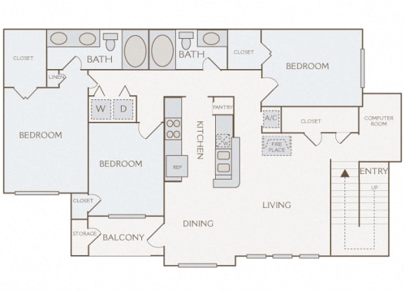 Weston Point - C2 - 3 bed - 2 bath