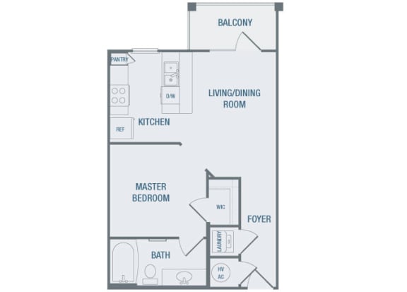 23Hundred at Berry Hill - A1 - 1 bedroom and 1 bath - 2D