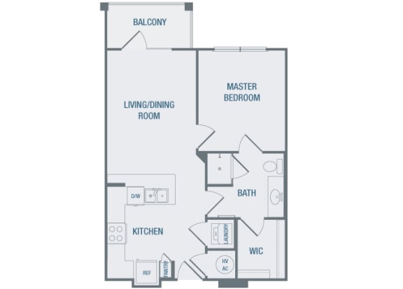23Hundred at Berry Hill - A2 - 1 bedroom and 1 bath - 2D