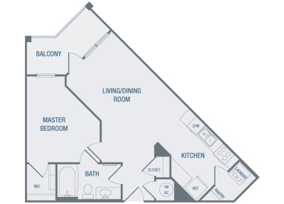 23Hundred at Berry Hill - A3 - 1 bedroom and 1 bath - 2D