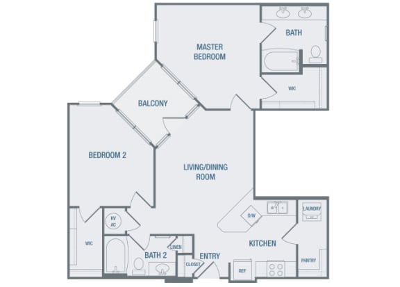 23Hundred at Berry Hill - B2 - 2 bedroom and 2 bath - 2D