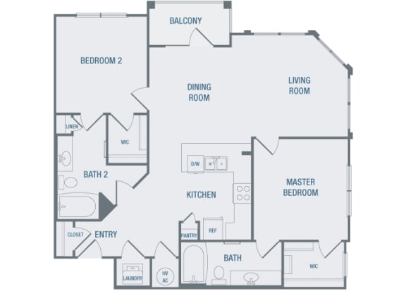 23Hundred at Berry Hill - B4 - 2 bedroom and 2 bath - 2D