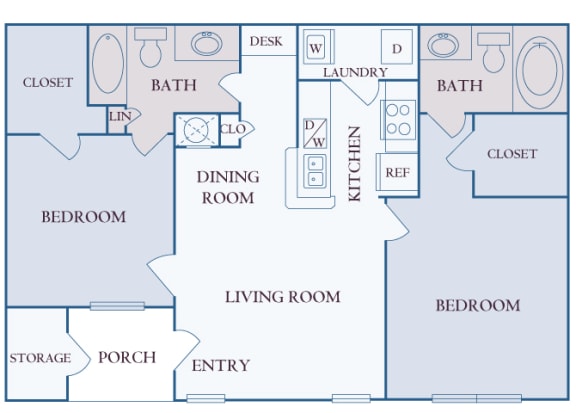 Carrington Place at Shoal Creek - B1 - 2 bedrooms 2 bathrooms - 2D