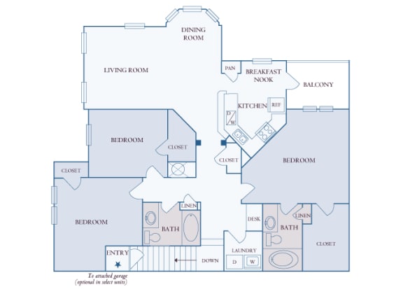 Carrington Place at Shoal Creek - C2 - 3 bedrooms 2 bathrooms - 2D