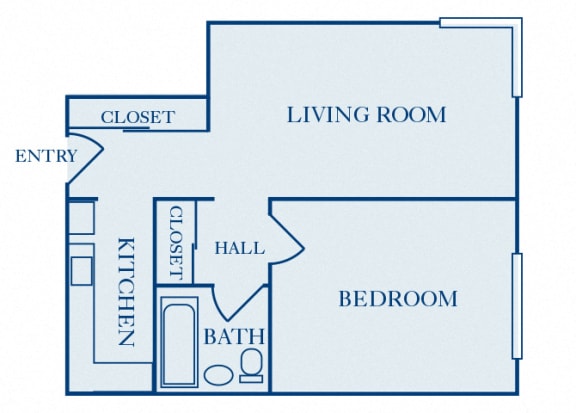 Quality Hill Towers - A4 - 1 bedroom - 1 bath
