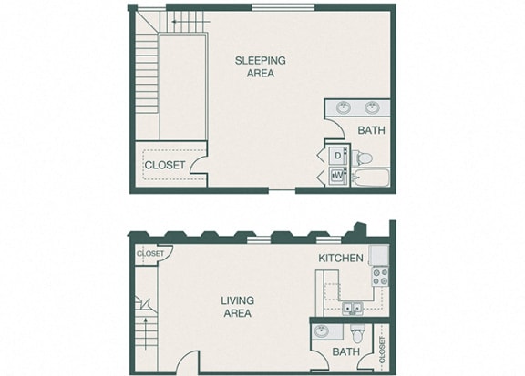 The Kirby - A16 - Penthouse 10 - 1 bedroom - 2 bath