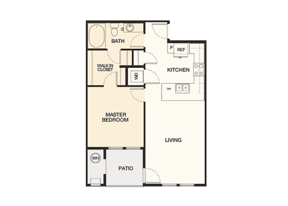 The Haven at Shoal Creek - A1 - Renew - 1 bedroom - 1 bath - 2D