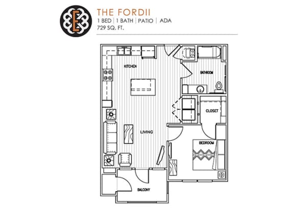 Floor Plan  THE FORD II at The Edison at Peytona, Tennessee, 37066