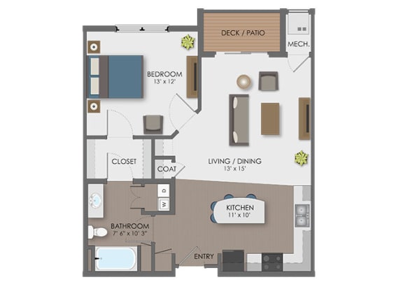 Floor plan Floor plan at The Edison at Avonlea, Lakeville, MN