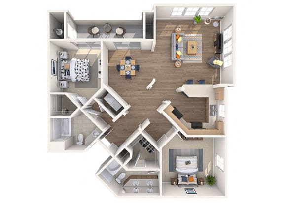 DiMaggio Floor Plan DiMaggio Floor Plan at Residences at Stadium Village, Surprise, Arizona
