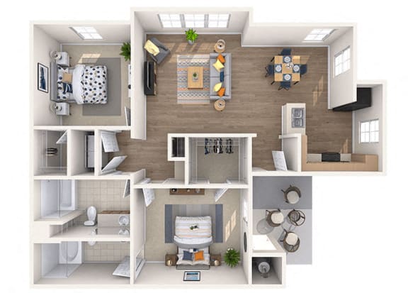 Koufax Floor Plan Koufax Floor Plan at Residences at Stadium Village, Surprise, AZ, 85374