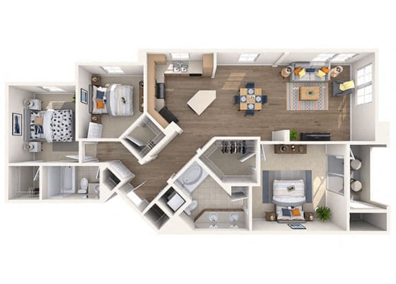 Ruth Floor Plan Ruth Floor Plan at Residences at Stadium Village, Surprise