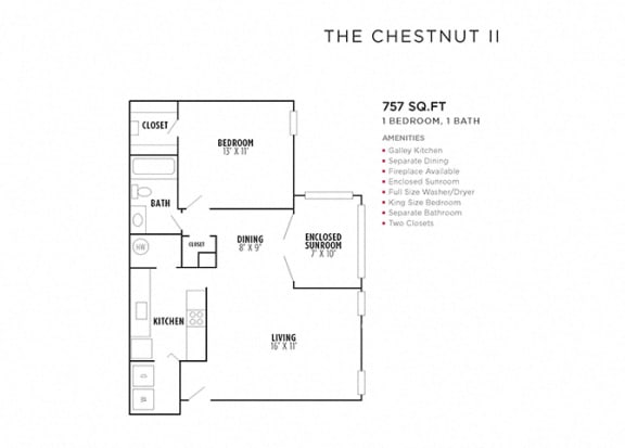 The Chestnut II - SV FloorPlan at Rosemont Vinings Ridge, Atlanta, GA