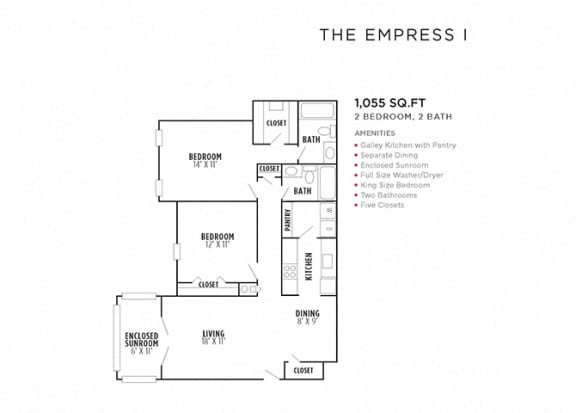 The Empress I FloorPlan at Rosemont Vinings Ridge, Atlanta