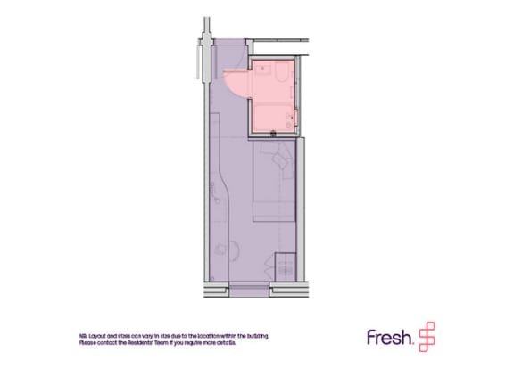 Floor Plan  Spring Mews, London, Silver En Suite Floor Plan