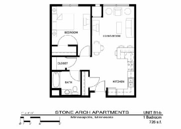Stone Arch I Floorplan, Minneapolis, Minnesota