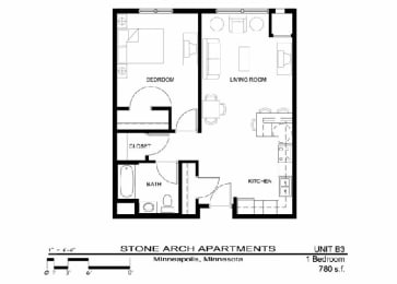 Stone Arch I Floorplan, Minneapolis, Minnesota