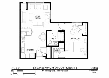 Stone Arch I Floorplan, Minneapolis, Minnesota