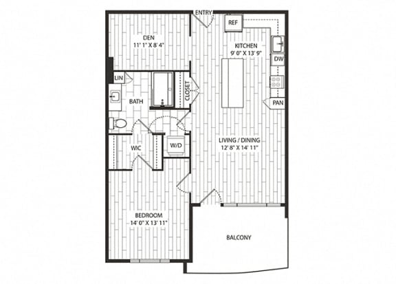 Floor Plan  Cypress-Floor Plan at The Sur, Arlington, VA