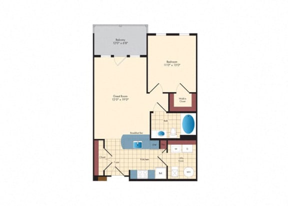 1 bed 1 bath apartments in Laurel, MD