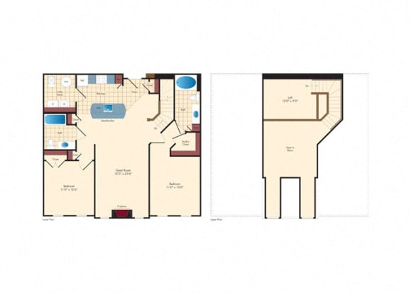 2 bed 2 bath with loft in Laurel, MD