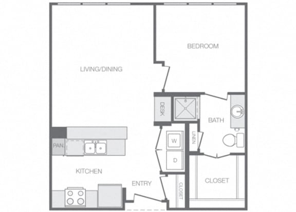 The Porter Brewers Hill Baltimore MD Floor Plan A Studio Apartment
