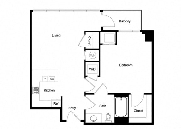 1x1 A04-1 Floor Plan