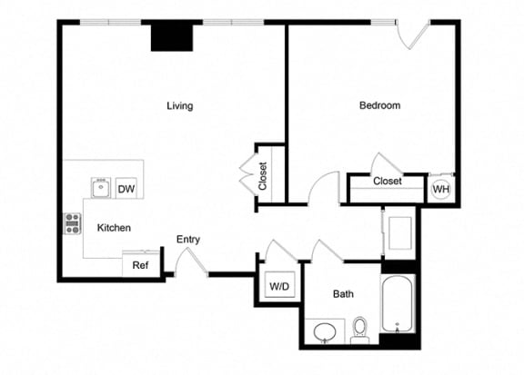 1x1 A09-1 Floor Plan