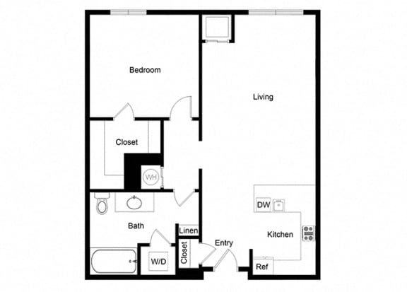 1x1 A10-1 Floor Plan