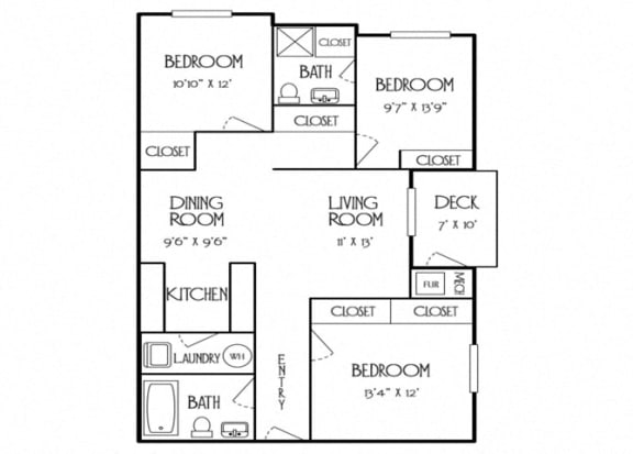  Floor Plan 3 BEDROOM 2D