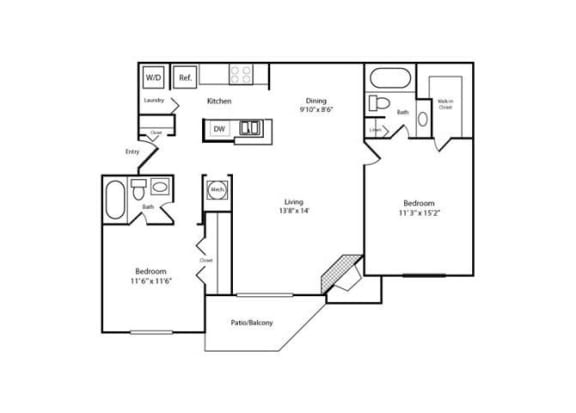 Two Bedroom | Two Bathroom