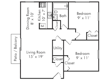 2 Bedroom Bluffton IN Apartment