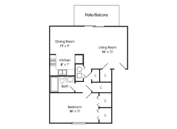 One Bedroom Indianapolis IN Apartment